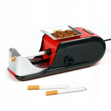 Cigarettatöltő gép, elektromos, ABS,fém piros