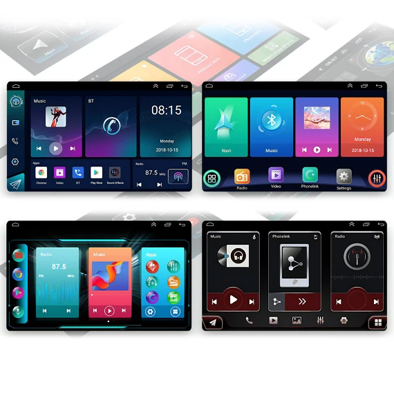 Autórádió 2-DIN, android 13, 7 colos HD kijelző 4 magos processzor VW,Skoda,Seat