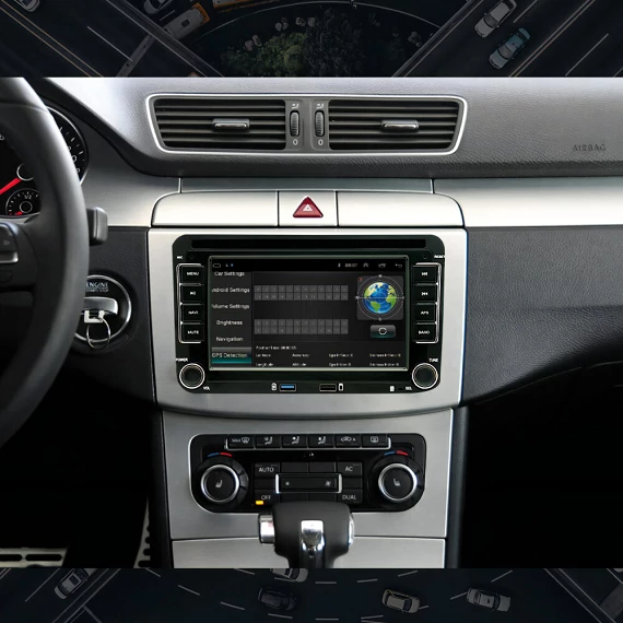 Autórádió 2-DIN, android 13, 7 colos HD kijelző 4 magos processzor VW,Skoda,Seat