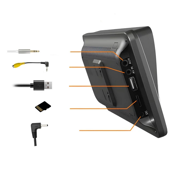 Autórádió LCD K701- 7 colos HD kijelzővel