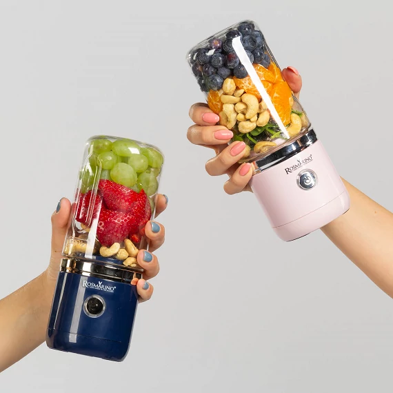 Hordozható Turmixgép Rosmarino NutriMax 2 GO kék