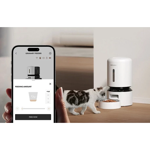 Petlibro Granary WiFi ételadagoló, 5L (fehér)