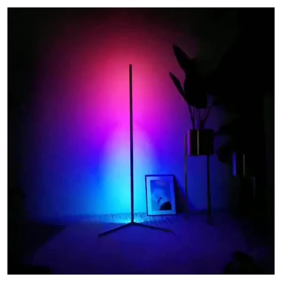 Saroklámpa,állólámpa,okos RGB hangulatfény távirányítóval és applikációval vezérelhető 130cm